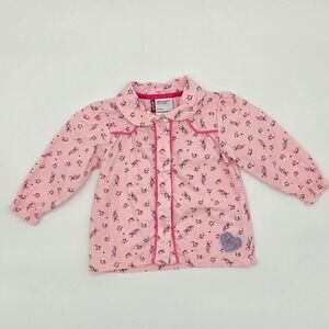 Levis Baby Girls Pink Floral Western Top 12M Cotton